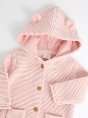 Pink Knitted Baby Cardigan (0mths-2yrs) - Image 5 of 6
