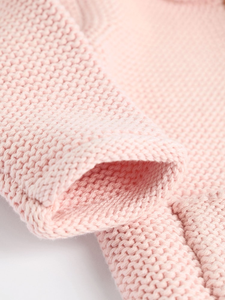 Pink Knitted Baby Cardigan (0mths-2yrs) - Image 6 of 6