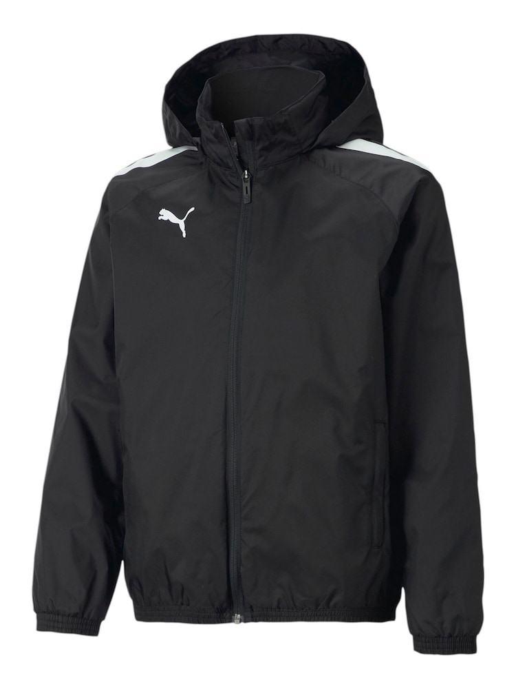Puma Black teamLIGA All-Weather Youth Football Jacket - Image 1 of 1