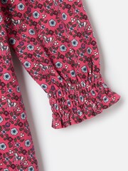 Joules Girls' Gracie Pink Printed Jersey Dress - Image 3 of 5