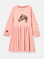 Joules Girls' Aubrey Jersey Dress - Imagen 1 de 5