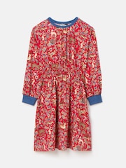 Joules Girls' Odelia Red Animals Printed Dress - Image 1 of 5