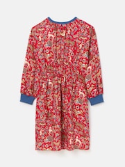 Joules Girls' Odelia Red Animals Printed Dress - Image 2 of 5