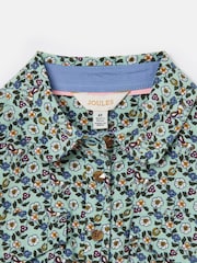 Joules Girls' Elodie Blue Ditsy Print Corduroy Shirt Dress - Image 3 of 5