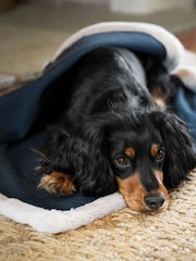 Lords and Labradors Blue Essentials Twill Dog Blanket - Image 2 of 5