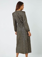 Roman Black Shimmer Star Corsage Midi Dress - Image 2 of 5