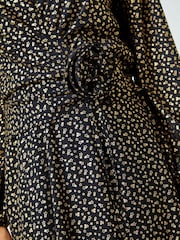 Roman Black Shimmer Star Corsage Midi Dress - Image 5 of 5