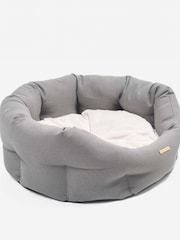 Lords and Labradors Grey Essentials Twill Oval Dog Bed - Image 5 of 5