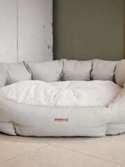 Lords and Labradors Natural Essentials Twill Oval Dog Bed - Image 2 of 5