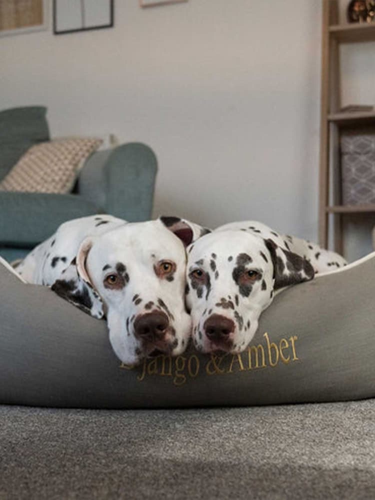 Lords and Labradors Grey Savanna Box 100% Cotton Dog Bed - Image 2 of 5