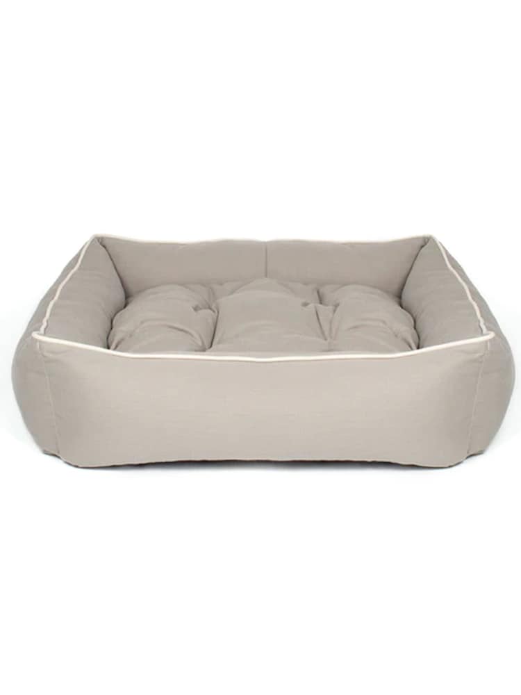 Lords and Labradors Grey Savanna Box 100% Cotton Dog Bed - Image 5 of 5