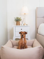 Lords and Labradors Natural Savanna Box 100% Cotton Dog Bed - Image 1 of 6