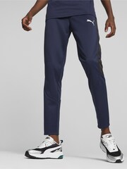 Puma Blue EVOSTRIPE Mens Warm Joggers - Image 1 of 7