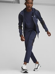 Puma Blue EVOSTRIPE Mens Warm Joggers - Image 3 of 7