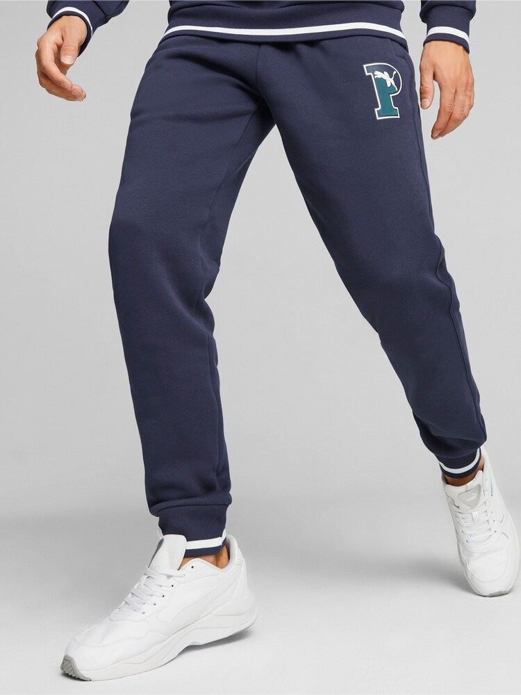 Puma Blue Squad Mens Sweat Joggers - Image 1 of 7 Puma Blue Squad Mens Sweat Joggers - Image 1 of 7