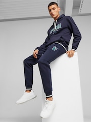 Puma Blue Squad Mens Sweat Joggers - Image 3 of 7