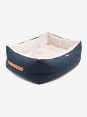 Lords and Labradors Blue Essentials Twill Oval Dog Bed - Image 5 of 5