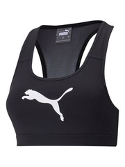 Puma Black Mid Impact 4Keeps Training Bra - Image 6 of 7