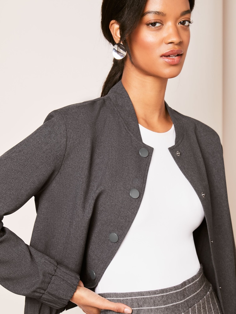 Grau - Lipsy Bomberjacke - Bild 4 von 4