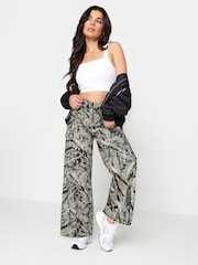 PixieGirl Petite Green Zip Cargo 100% Cotton Trousers - Image 5 of 7