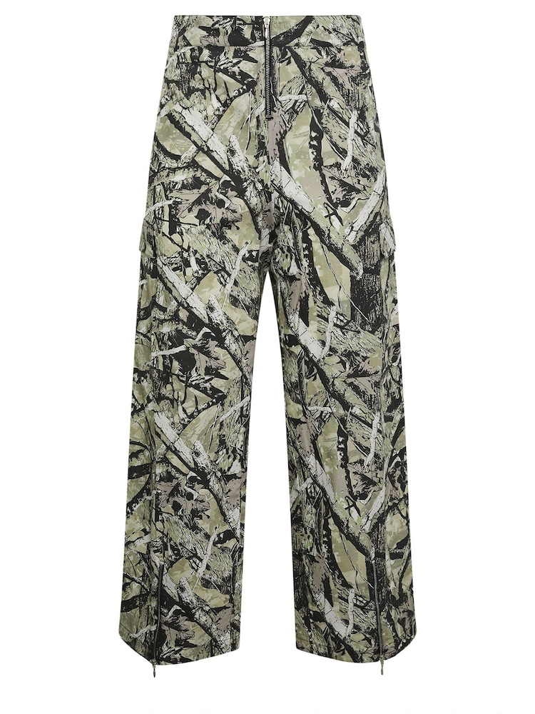 PixieGirl Petite Green Zip Cargo 100% Cotton Trousers - Image 7 of 7