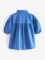 Cobalt Blue Character 100% Cotton Shirt Dress (3mths-8yrs) - Image 7 of 10