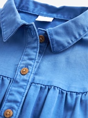 Cobalt Blue Character 100% Cotton Shirt Dress (3mths-8yrs) - Image 8 of 10