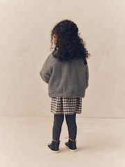 Grey Gingham 100% Cotton Dress, Jacket And Leggings Set (3mths-8yrs) - Image 5 of 9