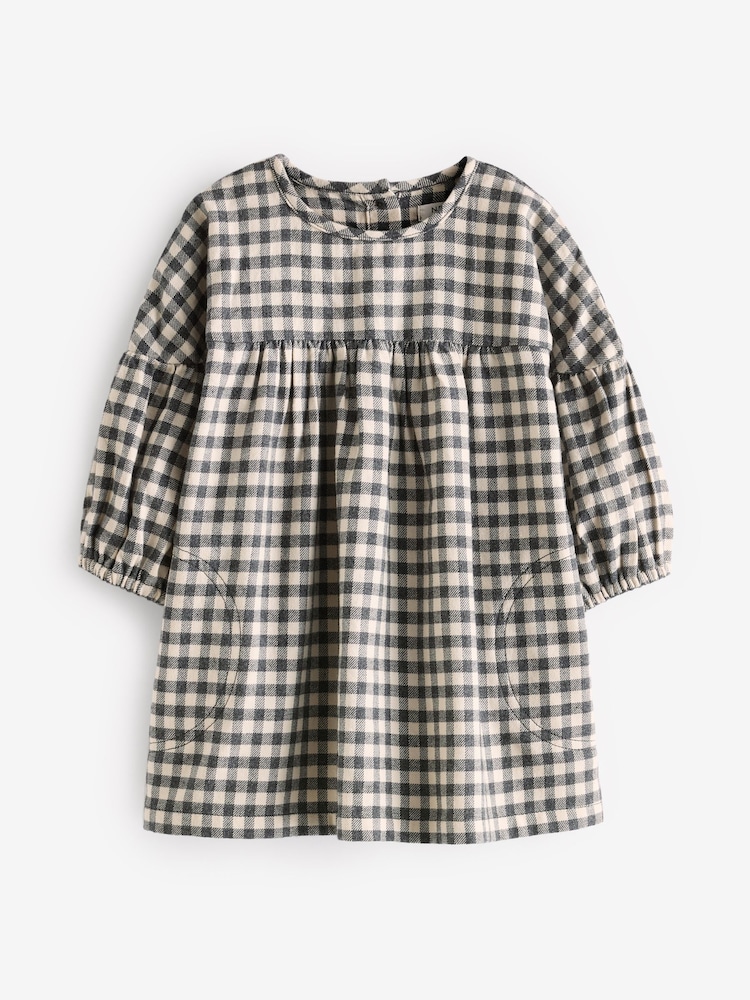 Gingham gris - 100{Ensemble peignoir,Leggings veste et en coton (3mths-8yrs) - Image 8 of 9