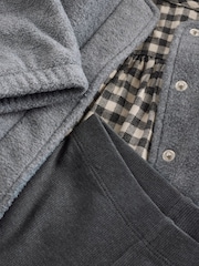 Grey Gingham 100% Cotton Dress, Jacket And Leggings Set (3mths-8yrs) - Image 9 of 9