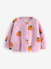 Pink Pumpkin Borg Fleece Bomber Jacket (3mths-8yrs) - Image 6 of 8