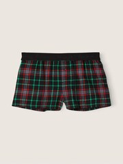 Victoria's Secret PINK Pure Black Plaid Flannel Pyjama Shorts - Image 3 of 3