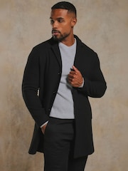 Tailored Athlete Muscle Fit Single Breasted Overcoat - תמונה 1 מתוך 7