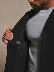 Tailored Athlete Muscle Fit Single Breasted Overcoat - תמונה 5 מתוך 7