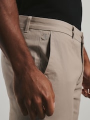 Tailored Athlete Taupe Muscle Fit Chino Trousers - Image 4 of 7