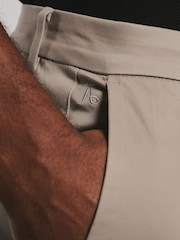 Tailored Athlete Taupe Muscle Fit Chino Trousers - Image 5 of 7