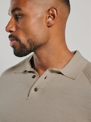 Tailored Athlete Natural Muscle Fit Extra Fine Merino Wool Polo Shirt - Image 5 of 7