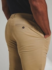 Marron fauve - Pantalon chino ajusté Athlete Ajusté aux muscles - Image 3 de 5