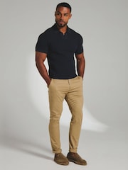 Marron fauve - Pantalon chino ajusté Athlete Ajusté aux muscles - Image 4 de 5