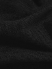 Tailored Athlete Black Muscle Fit Extra Fine Merino Wool Half Zip Neck Jumper - Image 6 of 6