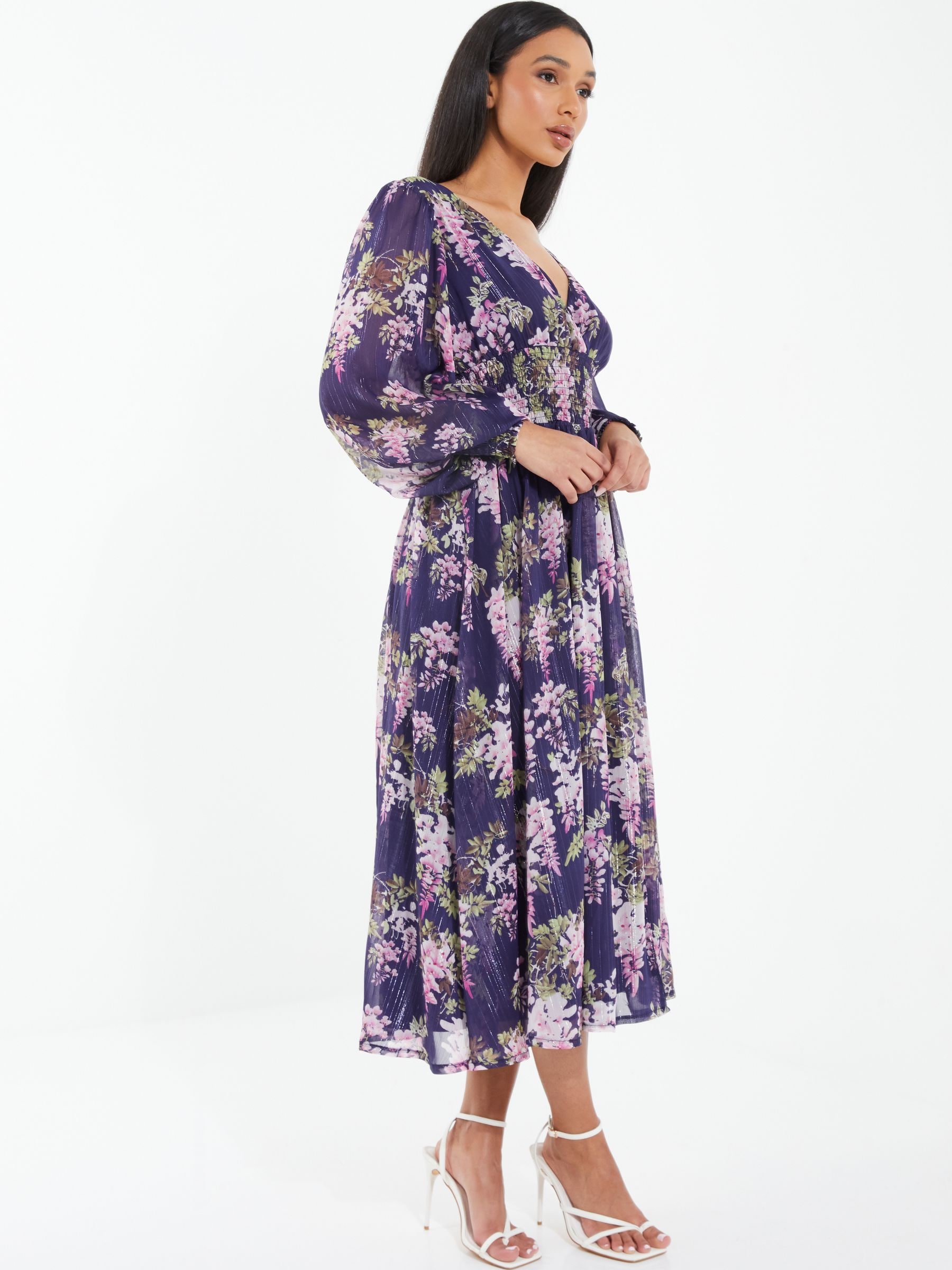 Chiffon midi dress discount