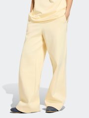 adidas Originals Yellow Essentials Wide Leg Pant Fleece - Image 1 of 6