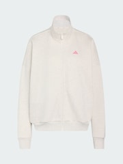 adidas White 3 Stripes Studio Track Jacket - Image 6 of 6