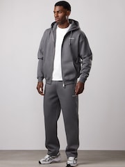 Pilka - Gym King Fundamental Fleece Linear Straight Leg Joggers - 1 paveikslėlis iš 4