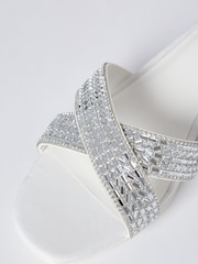 Lipsy White Low Block Heel Occasion Sandal - Image 4 of 4