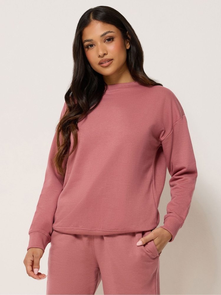 PixieGirl Petite Pink Sweatshirt - Image 1 of 5 PixieGirl Petite Pink Sweatshirt - Image 1 of 5