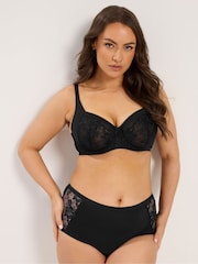 Yours Curve Black Underwired Bras 2 Pack - Image 3 of 8