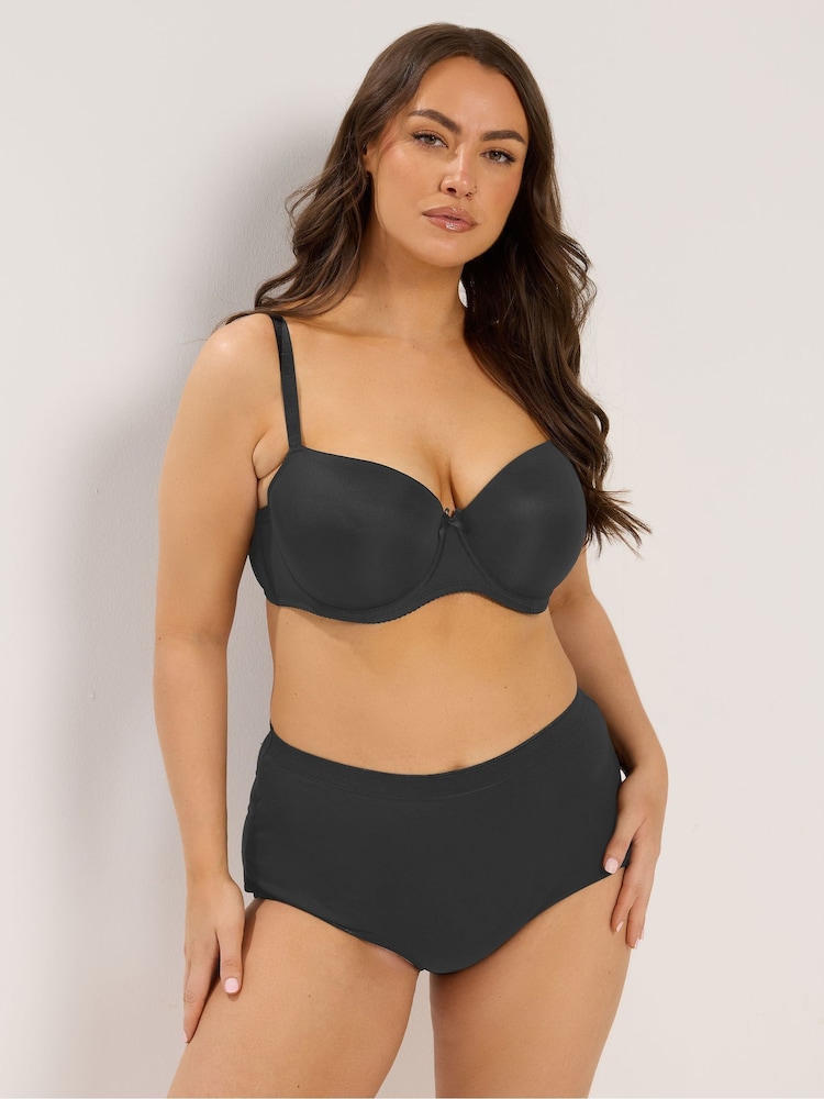 Yours Curve Black T-Shirt Bras 2 Pack - Image 2 of 9 Yours Curve Black T-Shirt Bras 2 Pack - Image 2 of 9