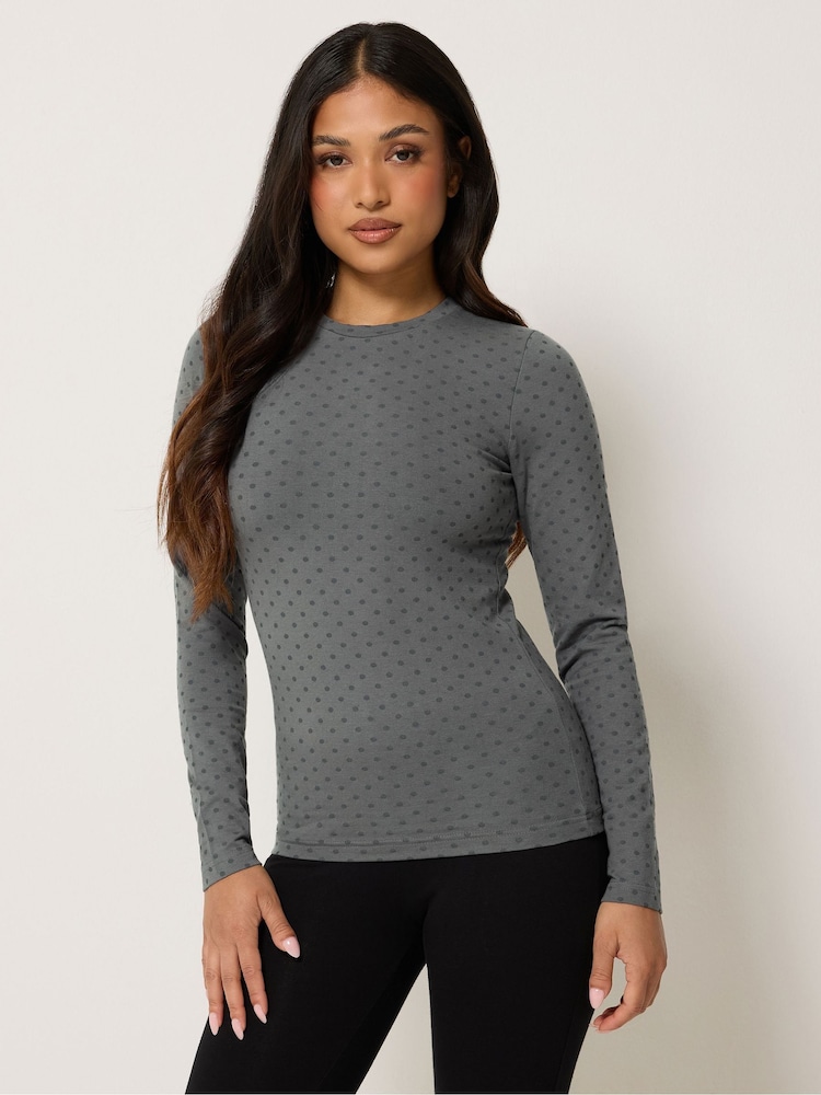 PixieGirl Petite Polka Dot Long Sleeve Cotton T-Shirts 2 Pack - Εικόνα 2 του 7