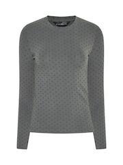 PixieGirl Petite Polka Dot Long Sleeve Cotton T-Shirts 2 Pack - Εικόνα 6 του 7